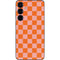Orange Checkered Galaxy S25 Skin